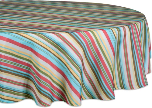 Vista 9 de DII - Colección de mesa de verano con rayas para exterior, uso múltiple, lavable a máquina, juego de manteles reversibles, 13x19, casa de playa