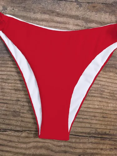 Vista 5 de OYOANGLE Conjunto de bikini de 2 piezas para mujer, sexy, con lazo, halter y triángulo, traje de baño floral