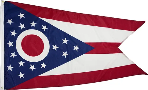 Vista 42 de FlagSource Bandera del estado de Alabama, material de nailon 200D con certificación FMAA, resistente, fabricada en Estados Unidos, resistente a