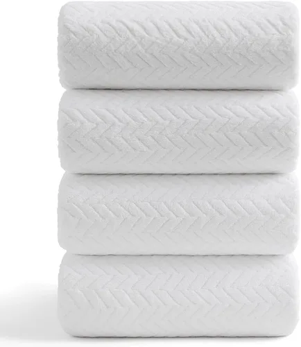 Vista 17 de Ferdilan Juego de 8 toallas de baño extra grandes, 2 toallas de baño de gran tamaño (35 x 70 pulgadas), 2 toallas de mano, 4 toallas para la cara