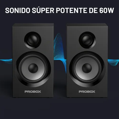 Vista 5 de BT16 Altavoces HiFi de Estantería Woofer de 3.5" con Tweeter de 1", 60W(30Xx2) Bluetooth 5.3, Altavoz Estéreo Amplificado con DAC USB de 24bit