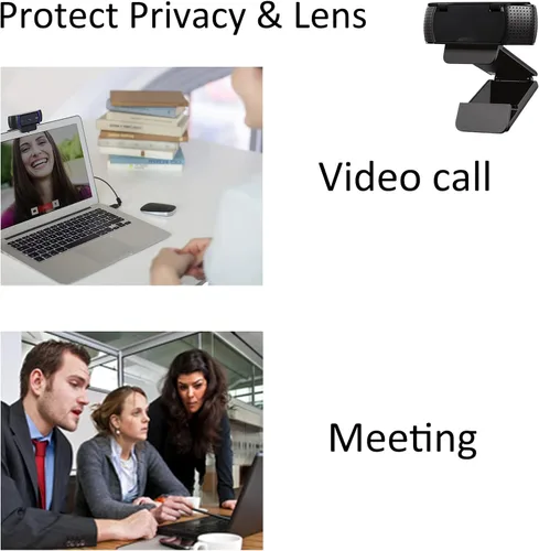 Vista 6 de Cubierta de lente compatible con cámara web Logitech C930/C920/C922P/C930C/C930e/902S/922x/C920x 920Pro/Pro 22, protector de lente para proteger