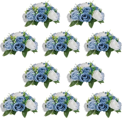 Vista 57 de NUPTIO Rosas Artificiales Negras Flores: Ramo de Flores Falsas Decoraciones de Halloween - 15 Cabezas Centros de Mesa de Rosas Artificiales con Base