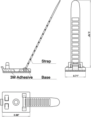 Vista 4 de HS - Variedad de precintos y accesorios de cableado Blanco