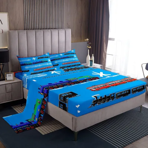 Vista 17 de Feelyou Juego de ropa de cama con alfabeto 3D, juego de sábanas coloridas del alfabeto inglés para niños y adultos, sábanas de dibujos animados