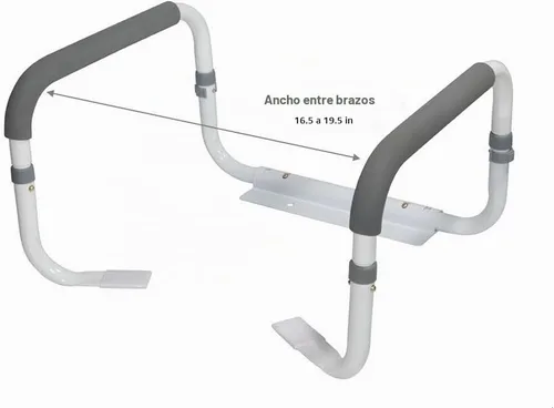 Vista 6 de Drive Medical Barra de apoyo de baño para inodoros, color blanco