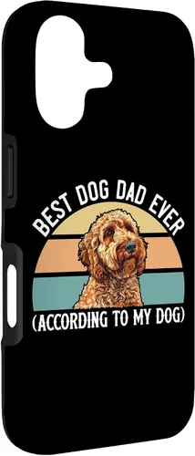 Vista 3 de Best Dog Dad Ever According to My Goldendoodle Funny Doodle Case for iPhone 17