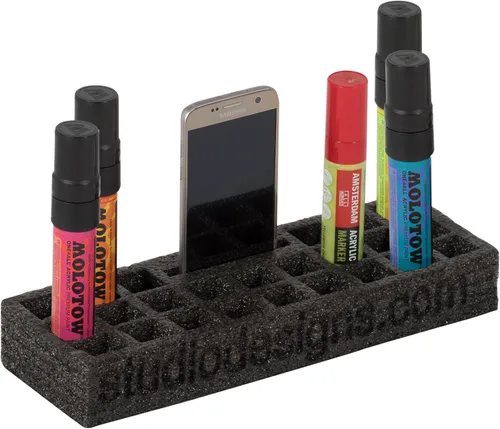 Vista 5 de Studio Designs 12175 - Organizador moderno de espuma flexible para marcador jumbo