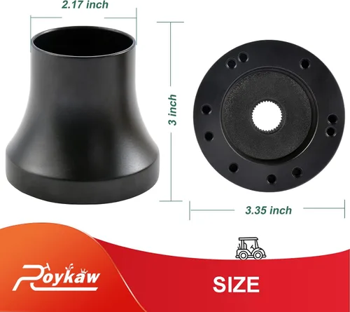 Vista 6 de Roykaw Adaptador de dirección para carrito de golf compatible con Club Car DS Negro
