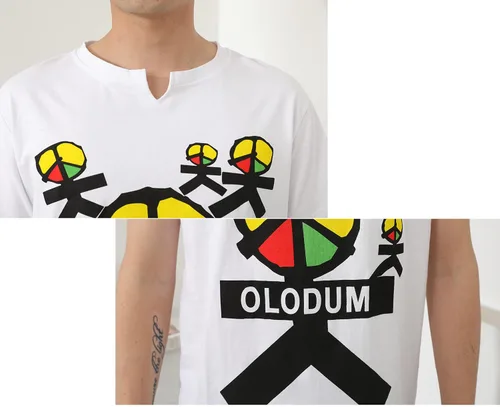 Vista 6 de Mens Boys Perfect Cosplay OLODUM Beat It Piano Peace Anti War T- Shirts