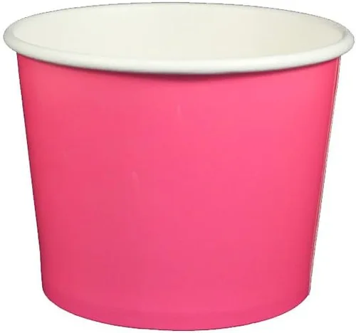 Vista 10 de Vasos de papel de yogur de 12 onzas, 1000 unidades (lunares - azul)