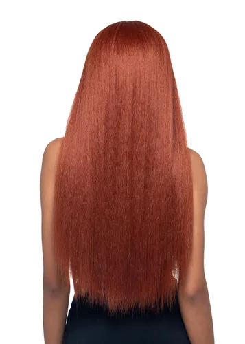 Vista 3 de Vivica A. Fox WNB-2, mezcla de cabello humano, peluca de encaje frontal, color 530, vino tinto