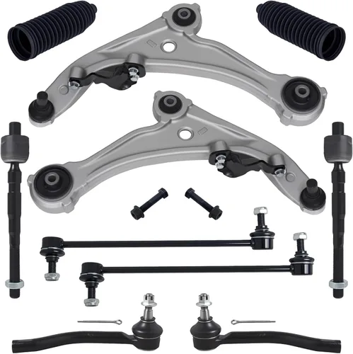 Vista 17 de TUCAREST 2 piezas K620354 K620355 izquierda derecha delantera inferior brazo de control y conjunto de rótula compatible con 2000-2003 Ni-ssan