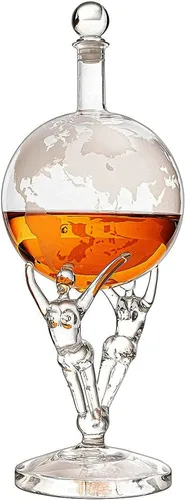 Vista 4 de Decantador de amor, decantador de cristal Romeo y Julieta para el día de San Valentín, para vino y whisky The Wine Savant – 12 pulgadas de alto