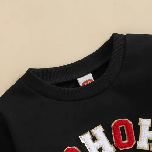 Vista 5 de Eadrioss Sudadera de cuello redondo para bebé, niña, niño, sudadera de Navidad, ropa de invierno