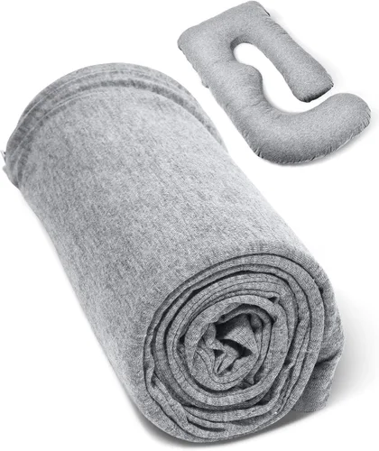 Vista 10 de Momcozy Funda de almohada de embarazo para Dreamlign U Pro, almohada de maternidad para dormir, almohada ajustable para piernas, soporte para U