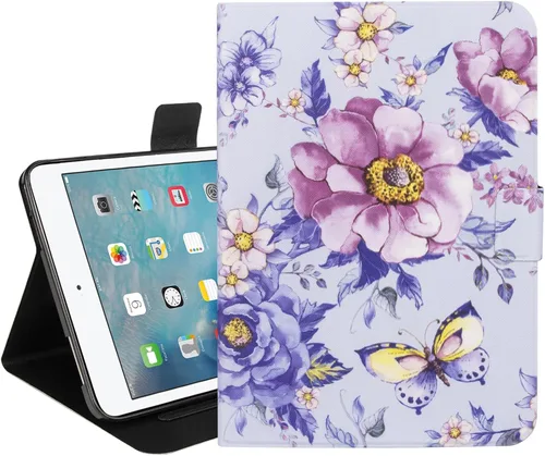 Vista 43 de Dteck Funda para iPad mini 5/4/3/2/1, elegante y ligera de cuero sintético tipo folio con cartera, funda inteligente