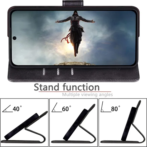 Vista 7 de SUANPOT para Samsung Galaxy S23 +/ Plus Funda tipo cartera con bloqueo RFID, soporte para tarjetas de crédito, funda protectora de libro tipo flip