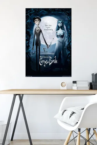 Vista 4 de Tim Burton's The Corpse Bride - Póster de pared de una hoja, 34 pulgadas de largo x 22.4 pulgadas de ancho, versión sin marco