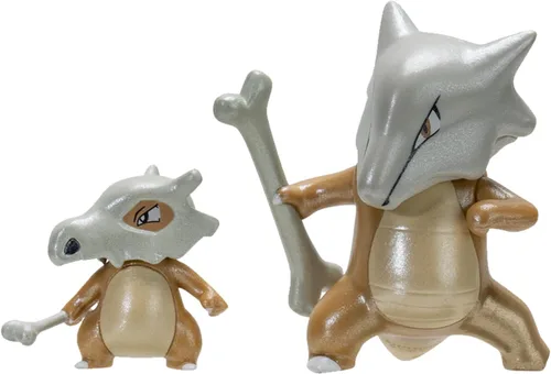 Vista 2 de BANDAI - Pokémon – Evolution Pack Bone & Bone – Figura de hueso de 2.0 in + figura de hueso de 3.9 in – JW2774 Paquete Osselait