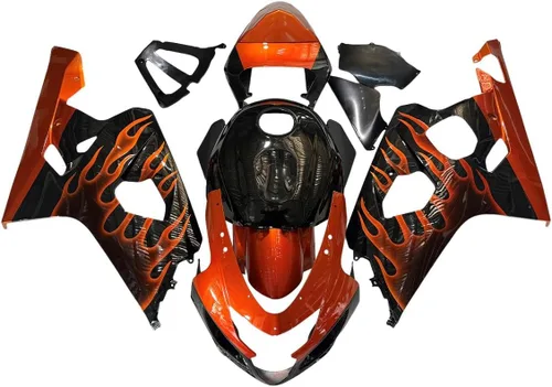Vista 28 de Kit de carenado para Suzuki GSXR600 GSXR750 K4 2004 2005, carenados de inyección de plástico ABS, kit de carrocería BodyKit-Negro Strong & Durable