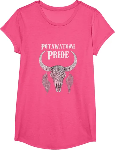 Vista 17 de Potawatomi Pride Tribe Native American Indian Buffalo Camiseta