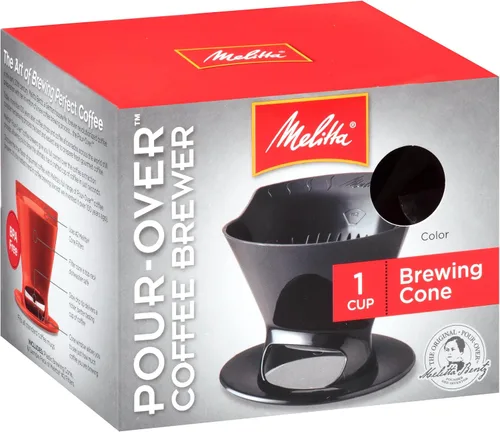 Vista 2 de Cafetera Melitta para preparación de una taza, color negro, 1, Negro