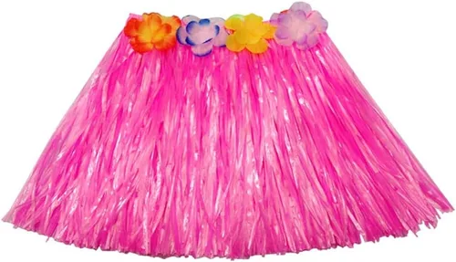 Vista 7 de Faldas hawaianas de hierba hula para niños para fiesta Luau, cumpleaños, vestido de graduación, fiesta de celebración
