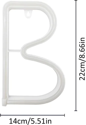 Vista 5 de Letras de neón rosadas, letreros LED que funcionan con pilas, luces LED del alfabeto, letrero de marquesina, letras decorativas de marquesina, luces