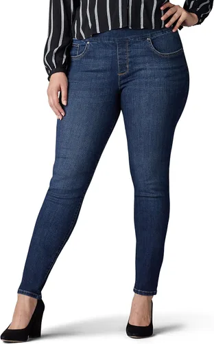 Vista 2 de Lee Women's Plus Size Sculpting Slim Fit Skinny Leg Pull on Jean