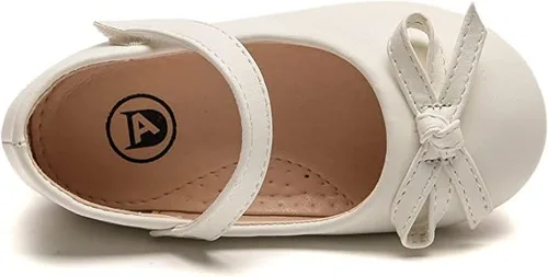Vista 5 de kkdom Zapatos de vestir para niña, zapatos planos de ballet Mary Jane, zapatos escolares para niños pequeñosniños grandes