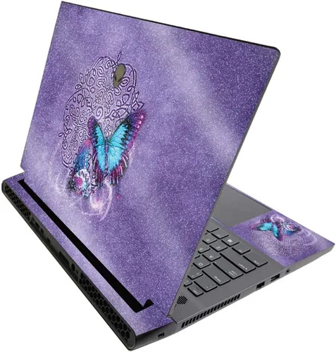 Vista 310 de MightySkins - Skin brillante con purpurina para Alienware M17 R3 (2020) y M17 R4 (2021) - Diversión de los años 90 Acabado duradero con purpurina