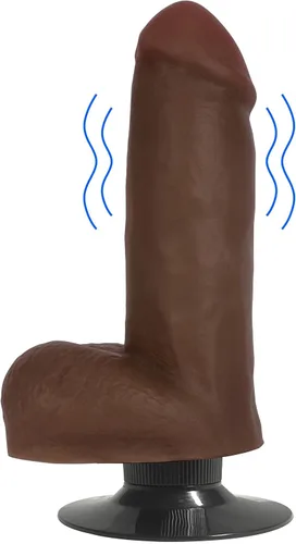 Vista 4 de Jock Dark Vibrador Consolador con Bolas - 11 Pulgadas