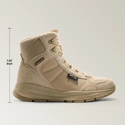 Vista 6 de NORTIV 8 Men's Waterproof Lightweight Military Tactical Work Boots Outdoor Hiking Combat Motorcycle Boots