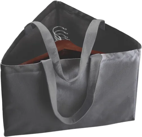 Vista 7 de Organizador de Perchero para Ropa con Ahorro de Espacio, Bolsa de Almacenamiento Triangular Fresheracc con Asas para Organizar el Armario