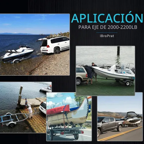 Vista 8 de iBroPrat 2 juegos de kits de rodamientos L44643 / L44610 para ejes de remolque de barco de 1 pulgada para ejes de 2000-2200LB, con sellos de grasa