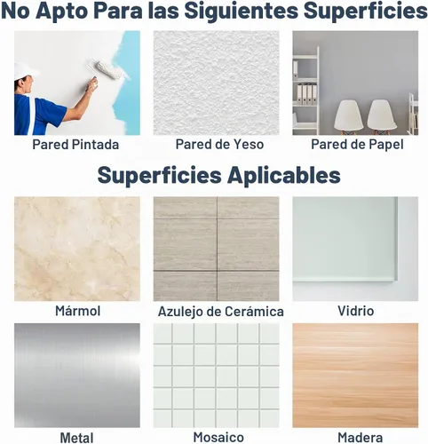 Vista 6 de 12 ganchos de plástico transparente para colgar, ganchos adhesivos