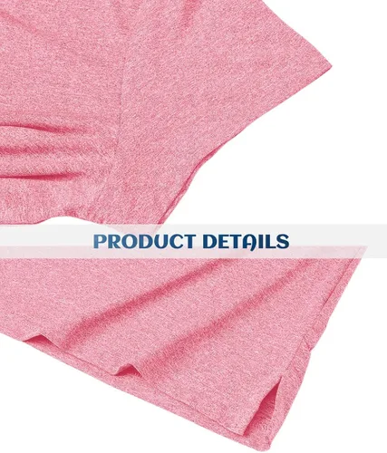 Vista 6 de TACVASEN Polo para mujer, manga corta, golf, secado rápido, UPF 50+, protección solar, ligera, cuello con 4 botones