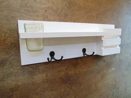 Vista 5 de Coat Hooks - Mail Holder - Shelf
