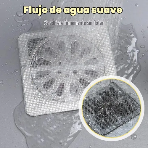 Vista 4 de Adhesivos desechables para drenaje de pelo, 2026 nuevo protector de drenaje de ducha desechable, recogepelos para el drenaje de la ducha del baño