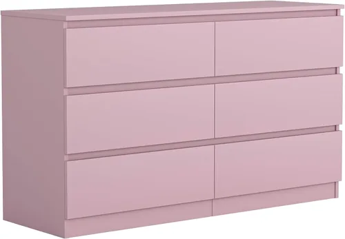 Vista 9 de Vibe & Dine Cómoda Doble de 8 Cajones, Cómoda Moderna con Almacenamiento Amplio para Closet, Dormitorio, Sala de Estar, Negro