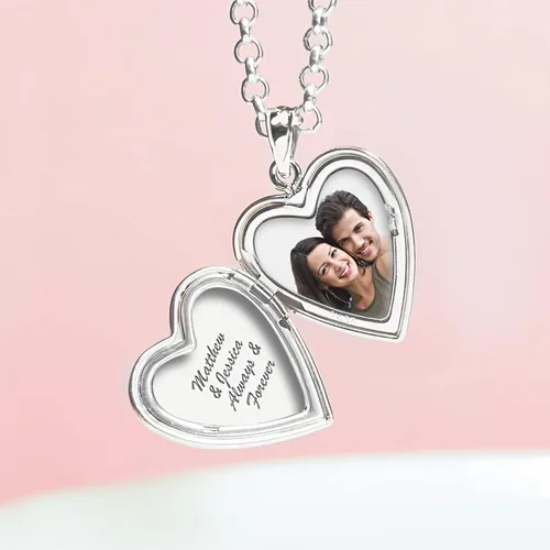 Vista 7 de PicturesOnGold.com Collar con dije de plata de ley con forma de corazón de pata de perro, incluye cadena de 18 pulgadas, Plata esterlina