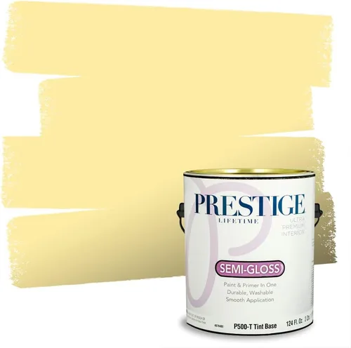 Vista 103 de PRESTIGE Pinturas de pintura exterior e imprimación en uno, 1 galón, plano, combinación comparable de Benjamin Moore* Pila de heno