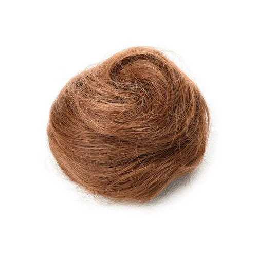 Vista 6 de Peluca de cabello sintético largo ondulado marrón con trenzas para mujer, pelucas de cosplay (marrón claro)