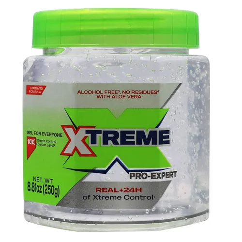 Vista 10 de Gel de peinado Xtreme Pro-Expert Clear, sin alcohol, control extremo de 24 horas con aloe vera, 17.64 oz (botella de presión, paquete de 12)