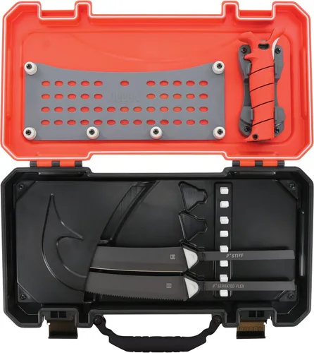Vista 6 de BUBBA Kit de Hojas Intercambiables Multi-Flex, con Mango de Agarre Antideslizante, 2 Hojas Revestidas de Ti-Nitride de Acero Inoxidable