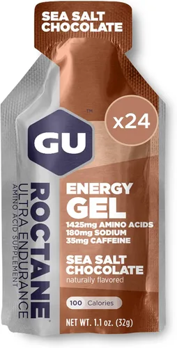 Vista 9 de GU Energy Roctane Ultra Endurance Gel Energizante, Vegano, Sin Gluten, Kosher y Sin Lácteos, Nutrición Deportiva Para Correr, Andar en Bicicleta