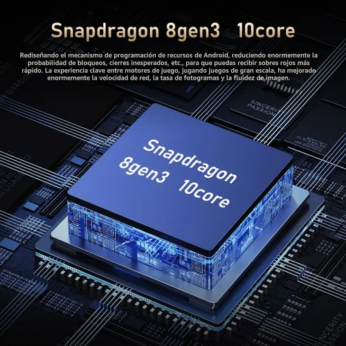 Vista 3 de Teléfonos desbloqueados, teléfono celular C24 Ultra Android 14, teléfono inteligente 8G+256G, Snapdragon 8 Gen3/6800mAh carga rápida/pantalla de 6.8