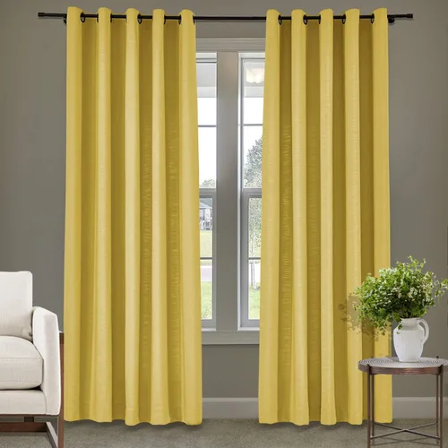 Vista 20 de Frelement Cortinas de lino de lino de bronce con ojales para interiores, tratamiento de ventanas para sala de estar, dormitorio, habitación