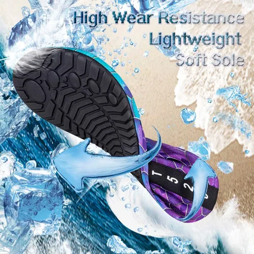 Vista 4 de YALOX - Zapatos acuáticos, de secado rápido, sensación de pies descalzos, para mujer y hombre calcetines acuáticos para exterior, playa, natación
